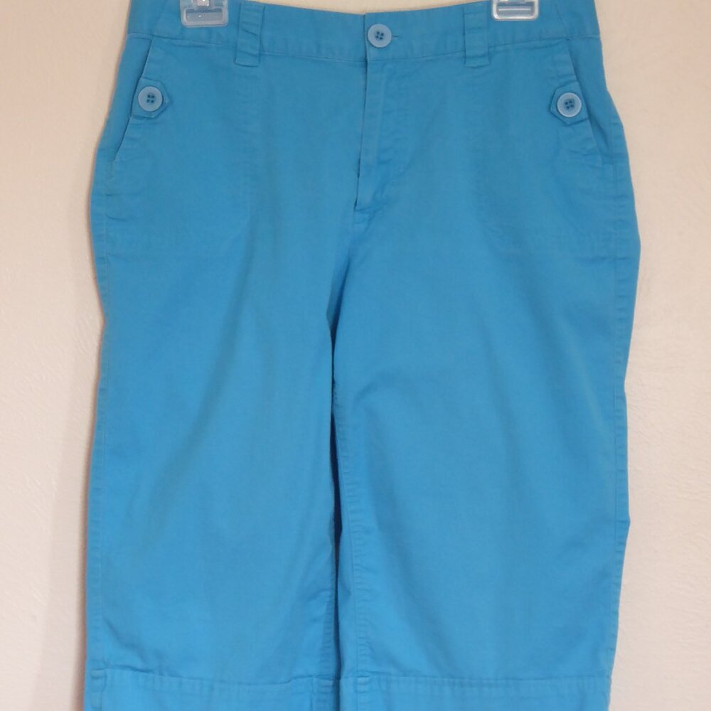 Turquoise Capris by Christopher & Banks- Size 10